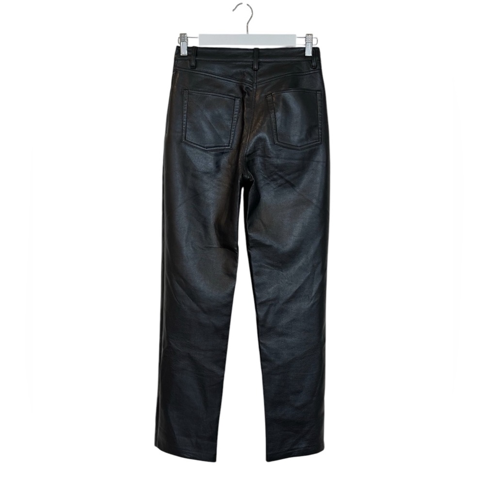 Aritzia Wilfred Melina High Rise Vegan Faux Leather Pants Black Size 2 - Picture 4 of 16